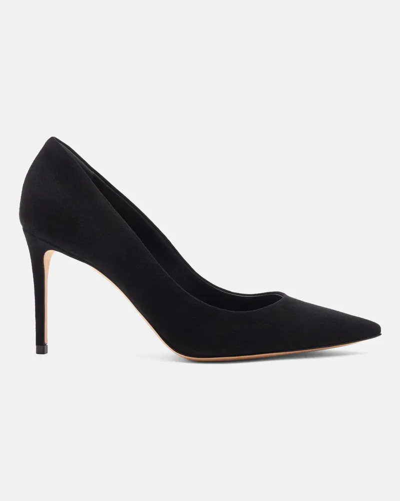 Scarosso Gigi Black Suede - Frau High Heels Schwarz - Veloursleder Schwarz