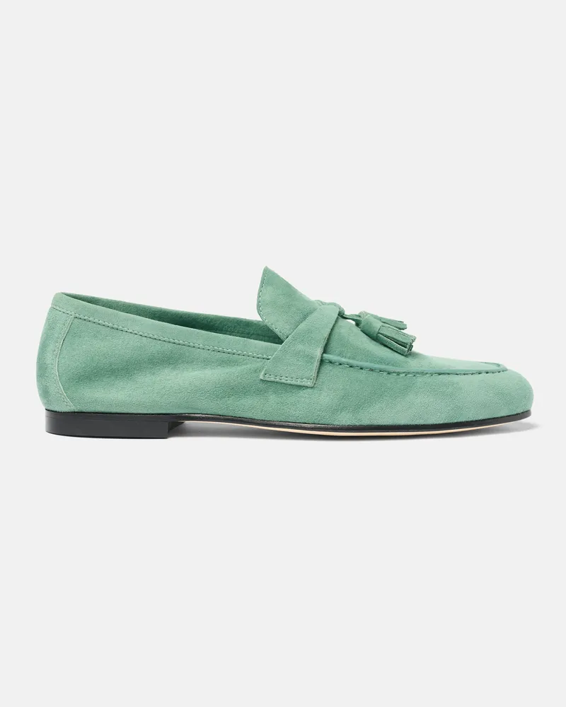 Scarosso Luisa Jadegrünes Wildleder - Frau Loafers Jadegrün – Wildleder Jadegrün
