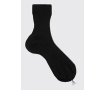 Black Cotton Ankle Socks