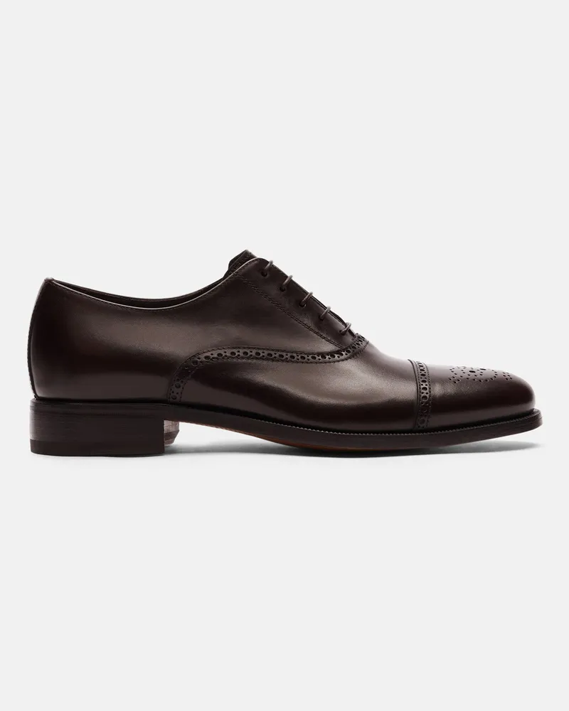 Scarosso Silvio - Mann Oxfords Dunkelbraun - Kalbsleder Dunkelbraun