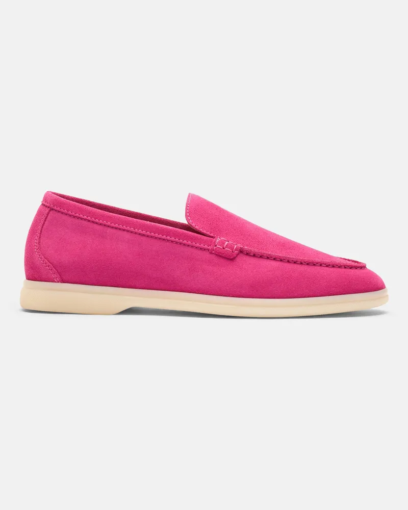 Scarosso Ludovica Fucsia Scamosciata - Frau Loafers & Mules Pink - Veloursleder Pink