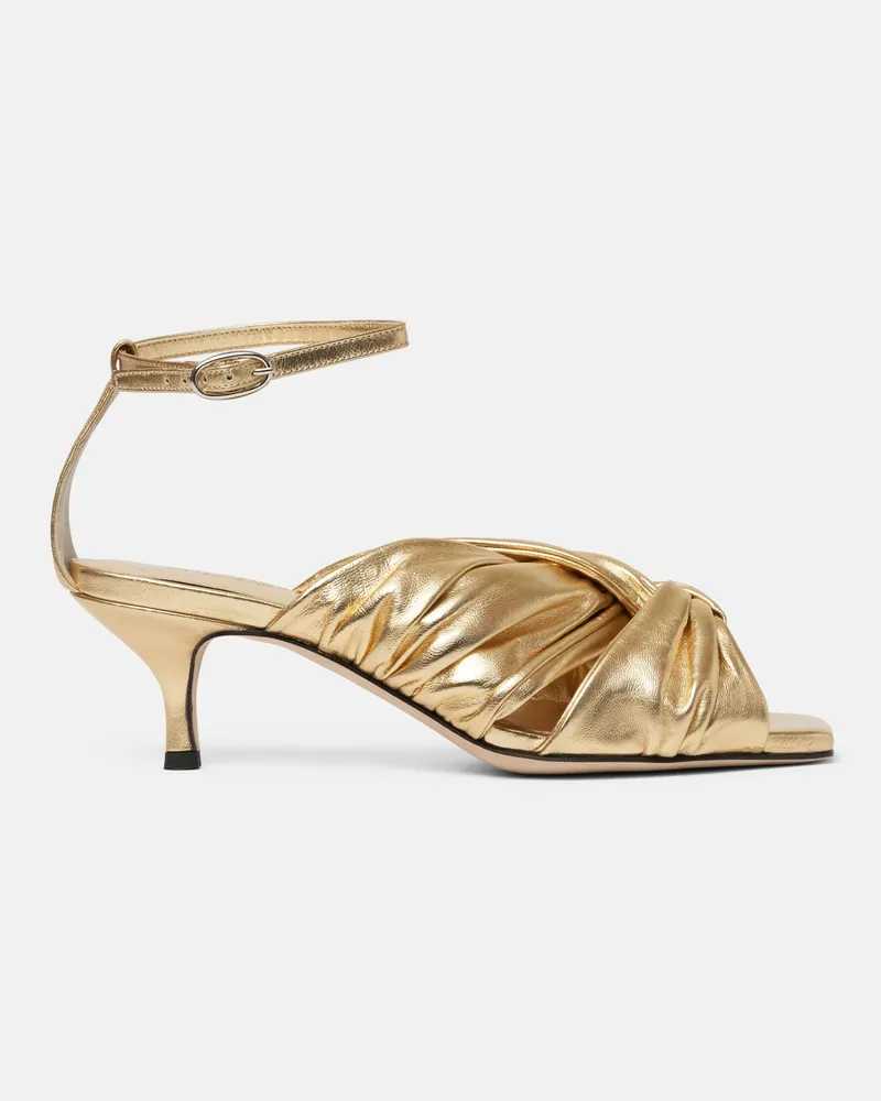 Scarosso Knot Gold - Frau Sandalen Gold - Kalbsleder Gold