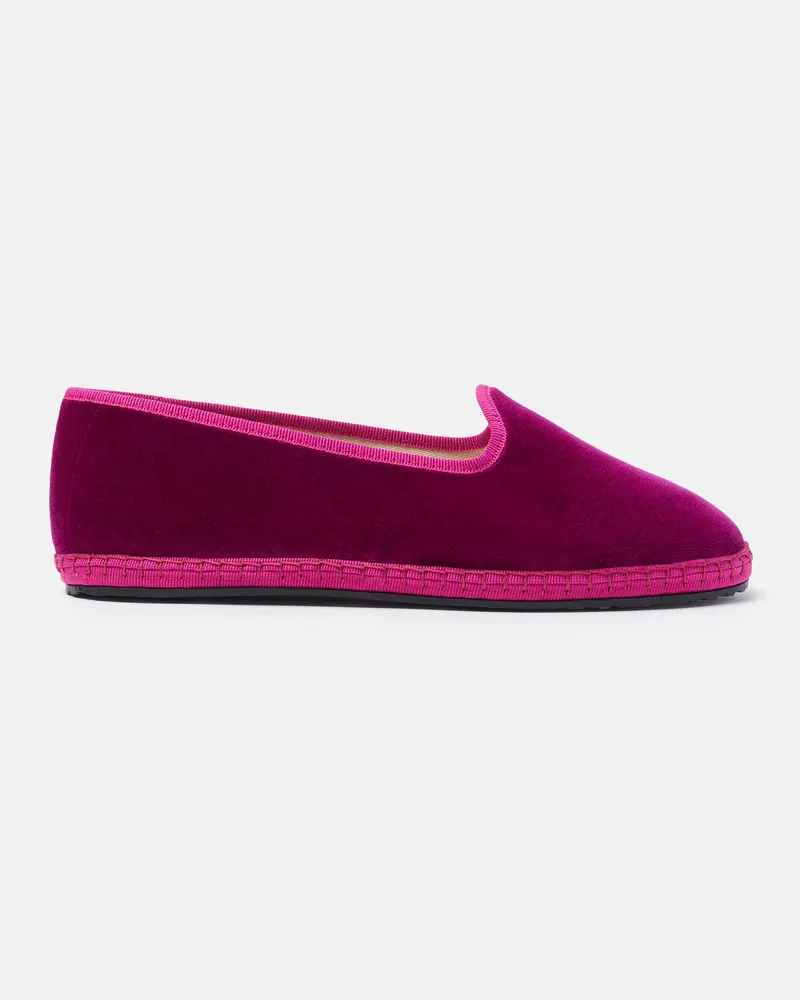 Scarosso Valentina Violett Samt - Frau Friulane Slippers Violett - Samt Violett