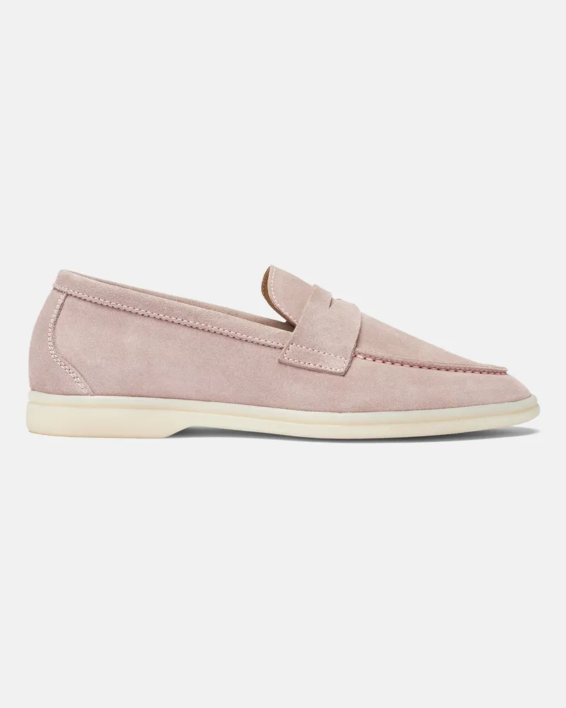 Scarosso Luciana Rosa Veloursleder - Frau Loafers Rosa - Veloursleder Rosa