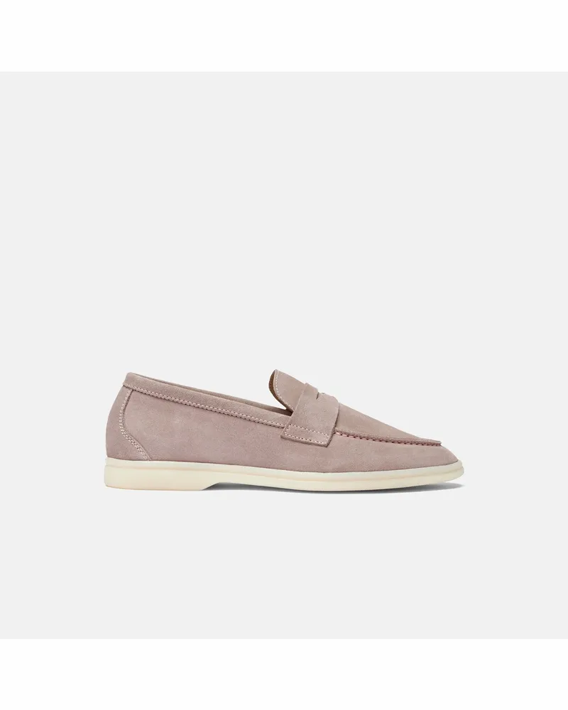 Scarosso Luciana Rosa Veloursleder - Frau Loafers Rosa - Veloursleder Rosa