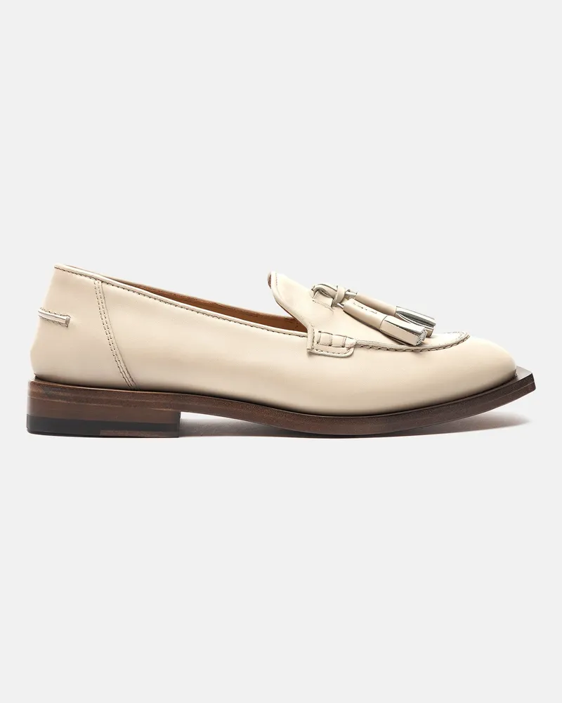 Scarosso Arianna Off-white - Frau Loafers Off-white - Kalbsleder Off-white