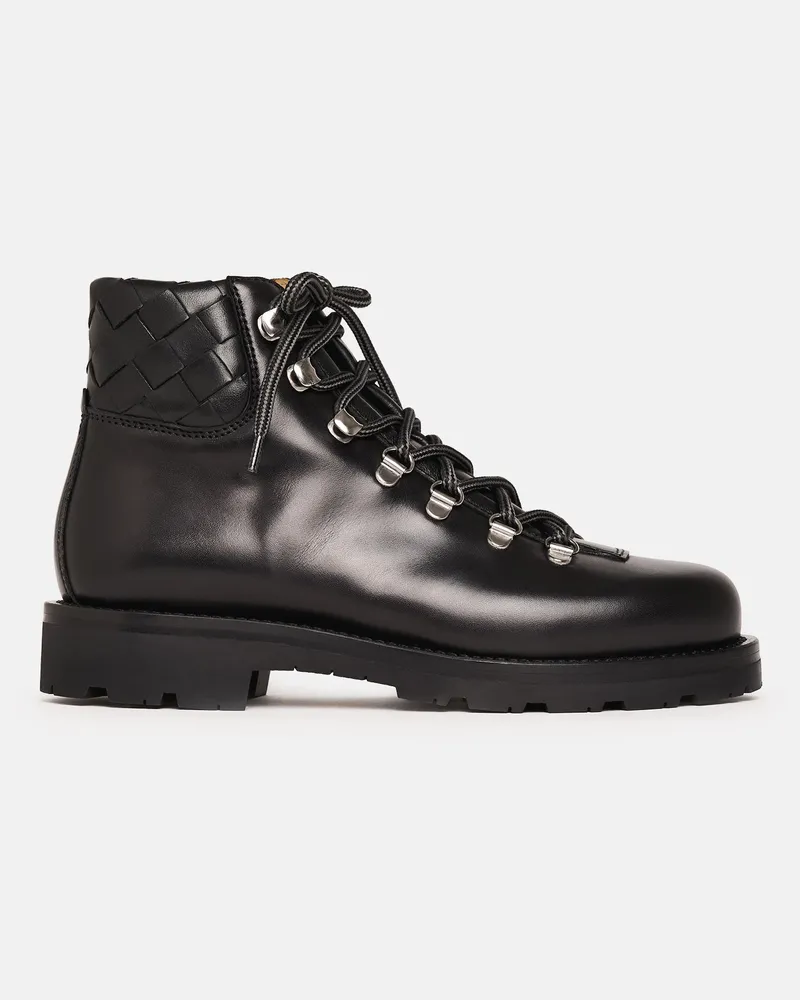 Scarosso Catherine Black Woven - Frau Boots Schwarz - Kalbsleder Schwarz