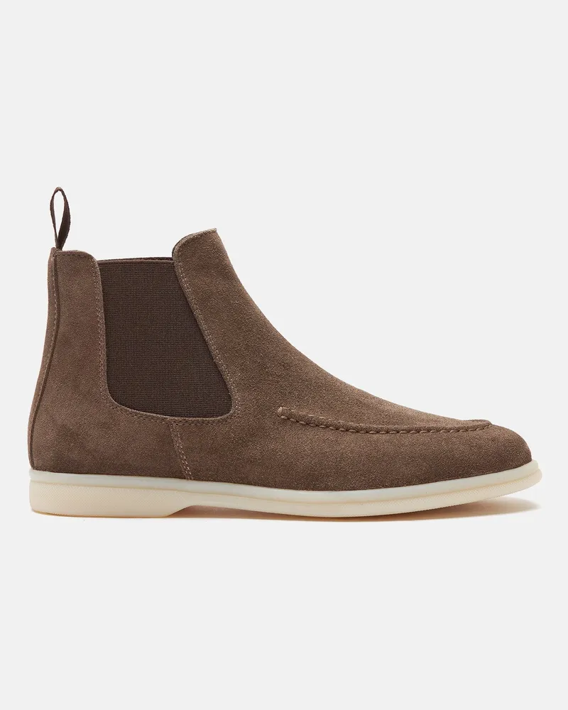 Scarosso Eugenia Deep Taupe Veloursleder - Frau Chelsea Boots Deep Taupe - Veloursleder Deep