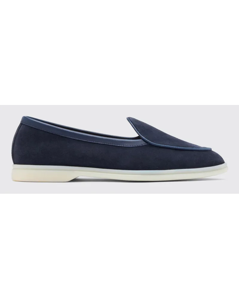 Scarosso Livio Blau Veloursleder Blau