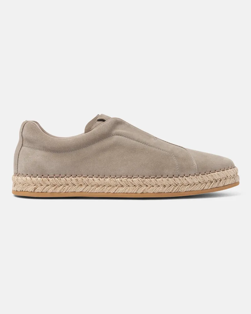 Scarosso Thiago Grau Veloursleder - Mann Espadrilles Grau - Veloursleder Grau