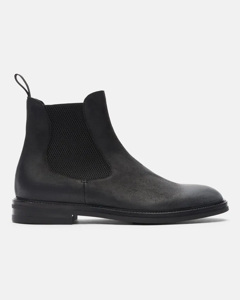 Scarosso Hunter Black - Mann Chelsea Boots Schwarz -veloursleder Schwarz