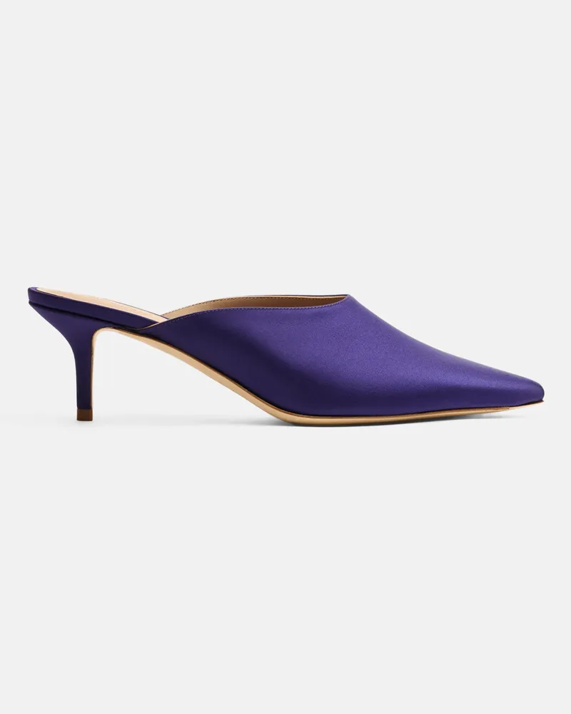 Scarosso Laura Violett - Frau Mules Violett - Seide Violett