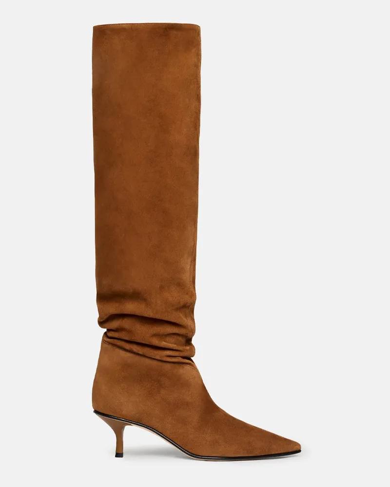 Scarosso Barbara Tobacco Suede - Frau Boots Tabak - Veloursleder Tabak