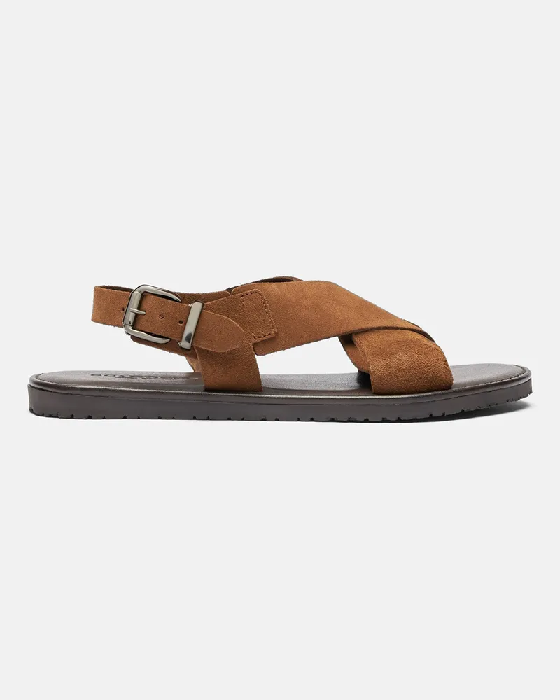 Scarosso Massimo Hellbraun Veloursleder - Mann Sandalen Hellbraun - Veloursleder Hellbraun