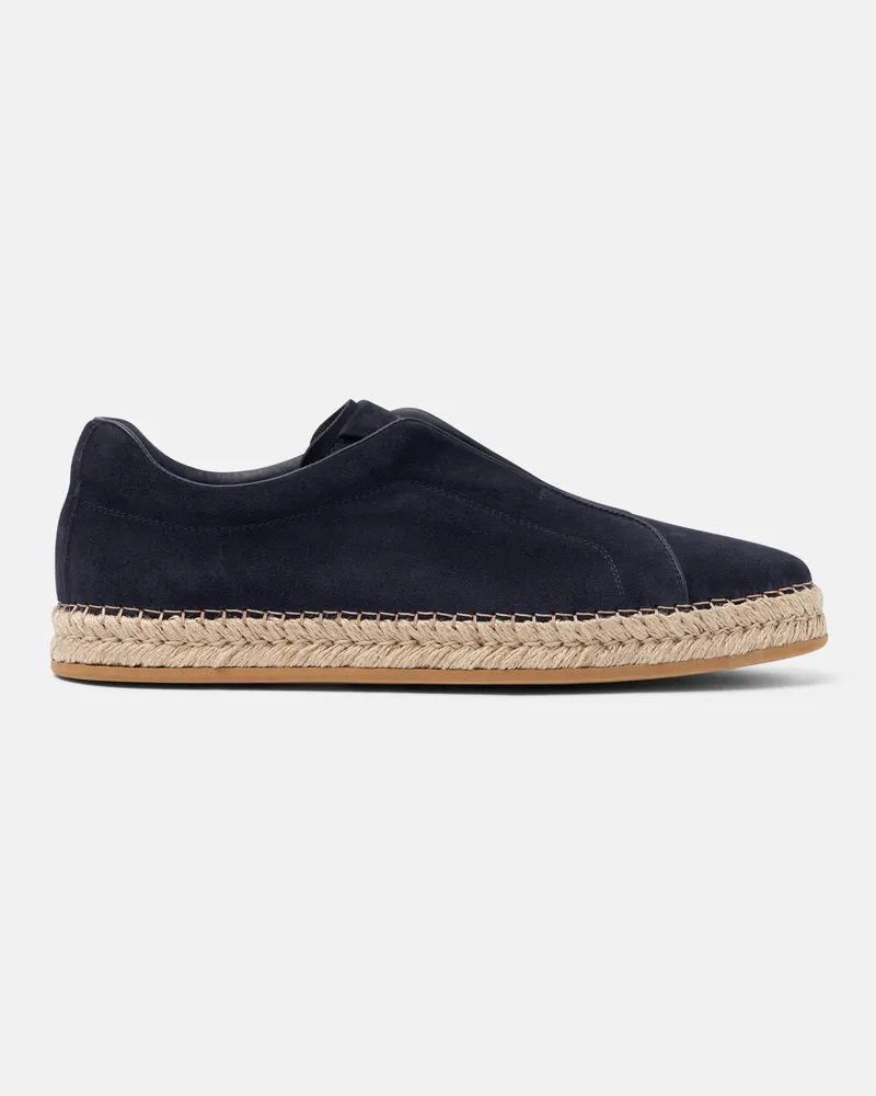 Scarosso Thiago Blau Veloursleder - Mann Espadrilles Blau - Veloursleder Blau