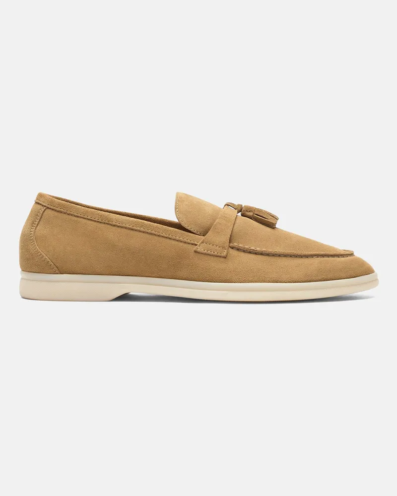 Scarosso Leandro Beige Veloursleder - Mann Loafers Beige - Suede Beige