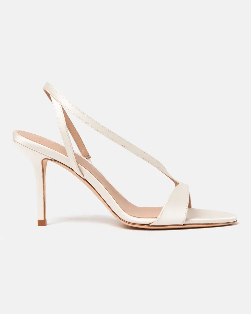 Scarosso Paula Weiß Satin - Frau Sandalen Weiß - Seide Weiß