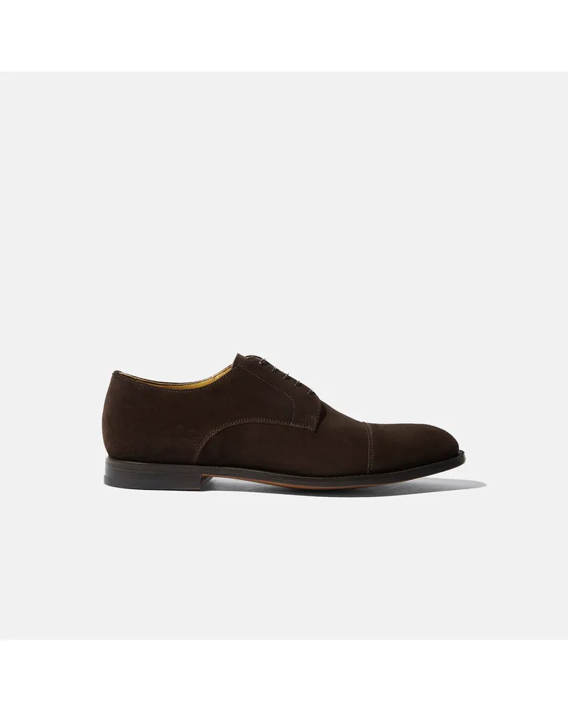 Scarosso Riccardo Moro Scamosciato - Mann Derbies Braun - Veloursleder Braun