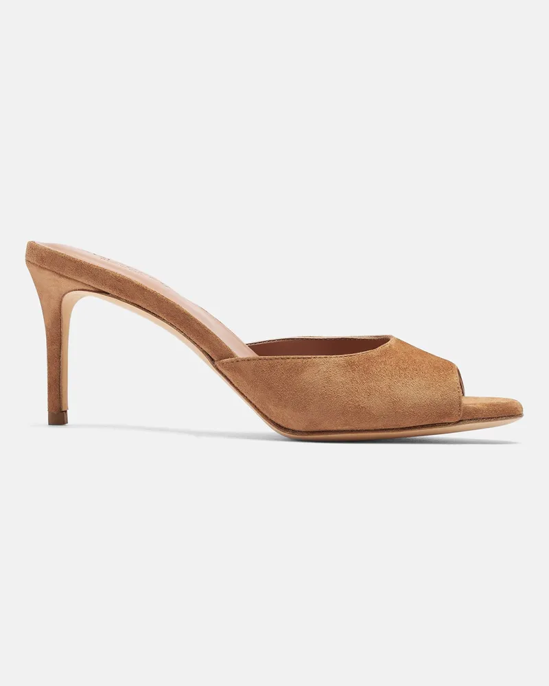 Scarosso Lohan Hellbraun Veloursleder - Frau Mules Hellbraun - Veloursleder Hellbraun