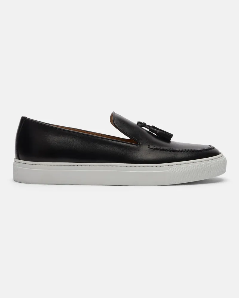 Scarosso Amedeo Nero - Mann Sneakers Schwarz - Kalbsleder Schwarz