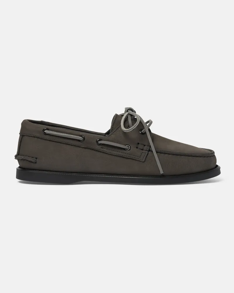 Scarosso Morgan Grau Nubukleder - Mann Bootsschuhe Grau - Nubukleder Grau