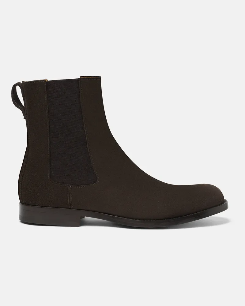 Scarosso Elliot Dark Brown Suede - Mann Chelsea Boots Dunkelbraun - Veloursleder Dunkelbraun