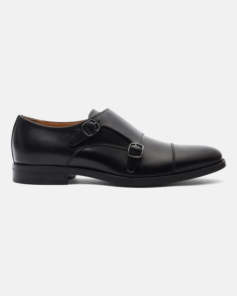 Scarosso Francesco Nero - Mann Monk Schuhe Schwarz - Kalbsleder Schwarz