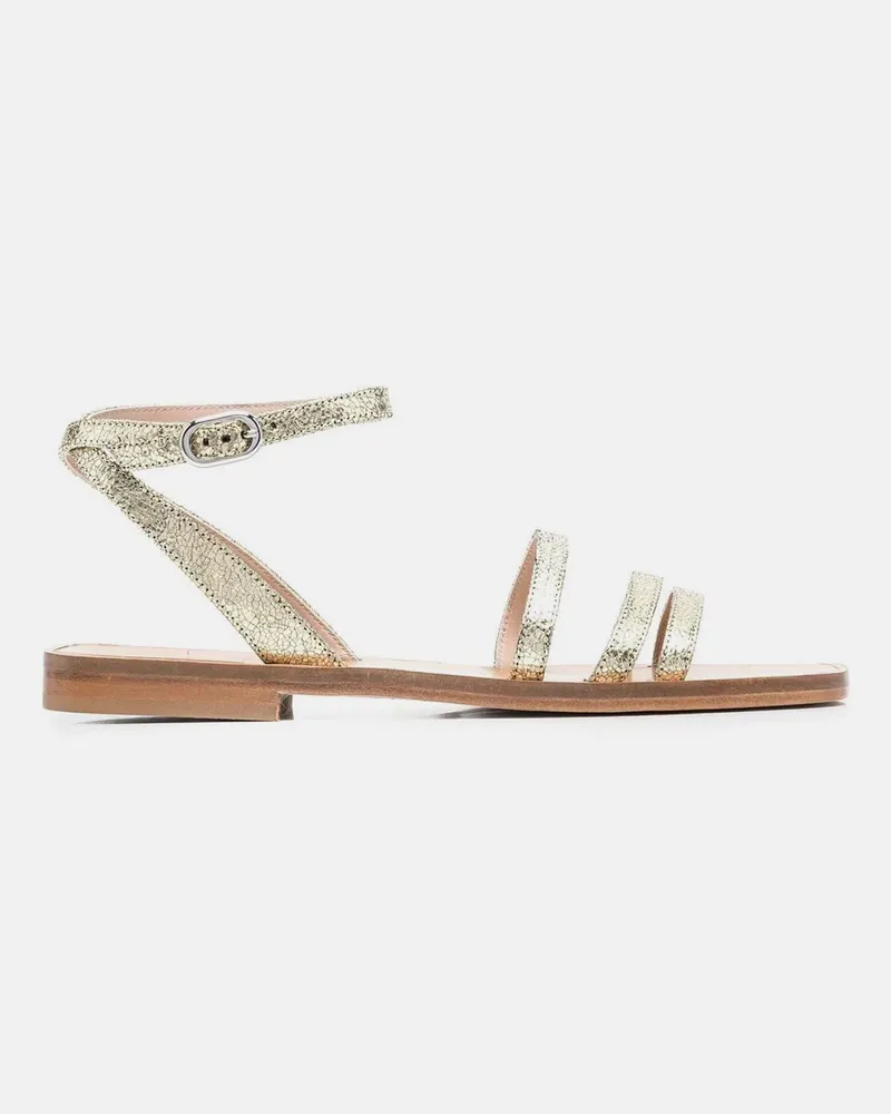 Scarosso Sarah Gold - Frau Sandalen Gold - Kalbsleder Gold