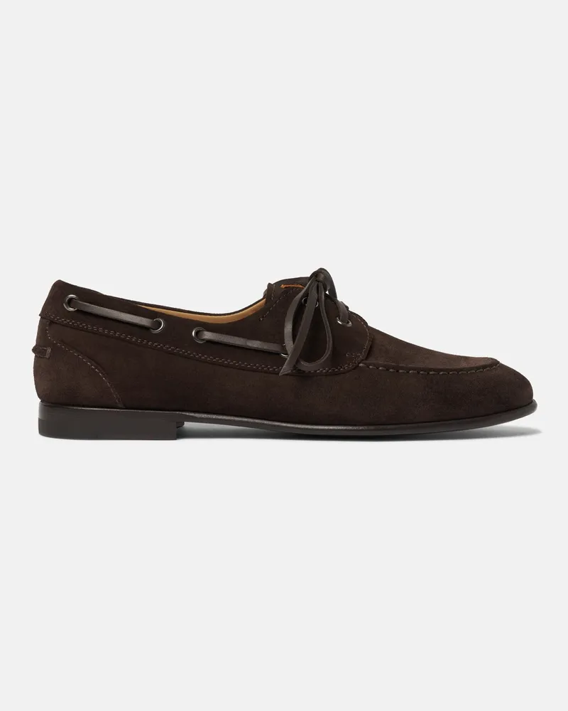 Scarosso Ginevra Dunkelbraun Veloursleder - Frau Loafers Dunkelbraun - Veloursleder Dunkelbraun