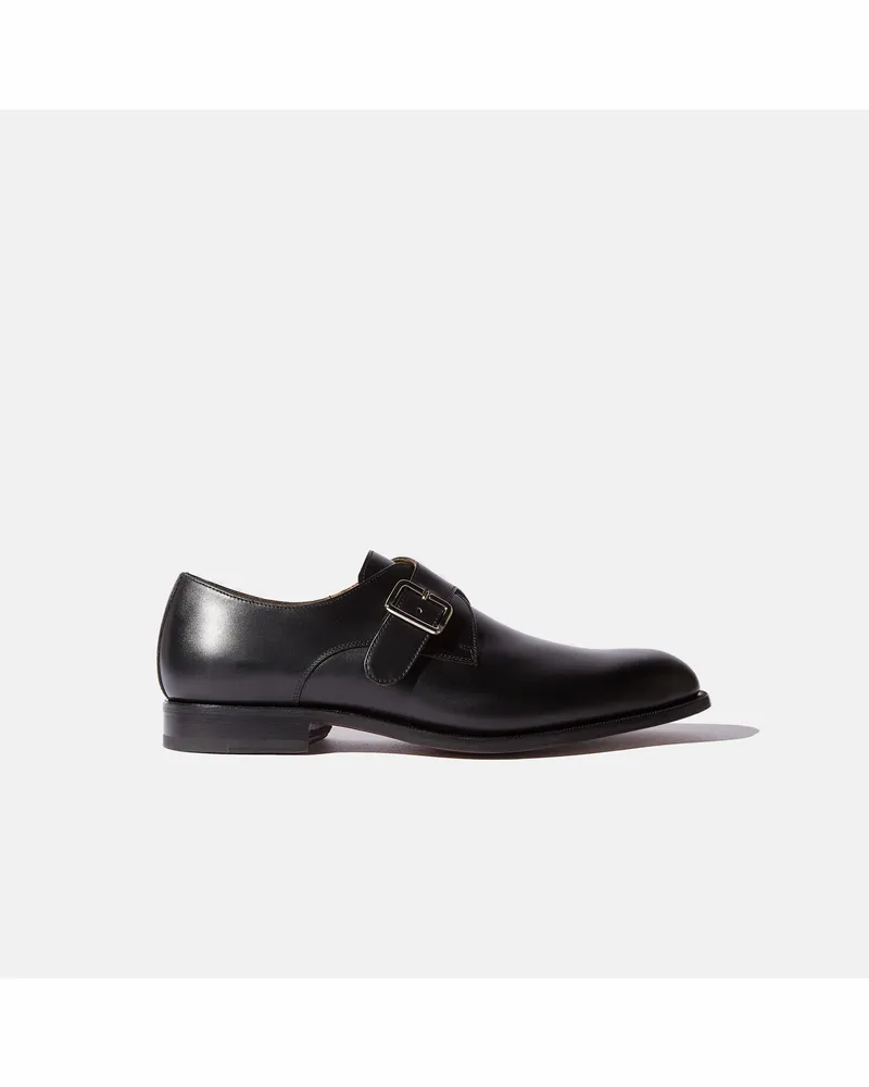 Scarosso Jack Black - Mann Monk Schuhe Schwarz - Kalbsleder Schwarz