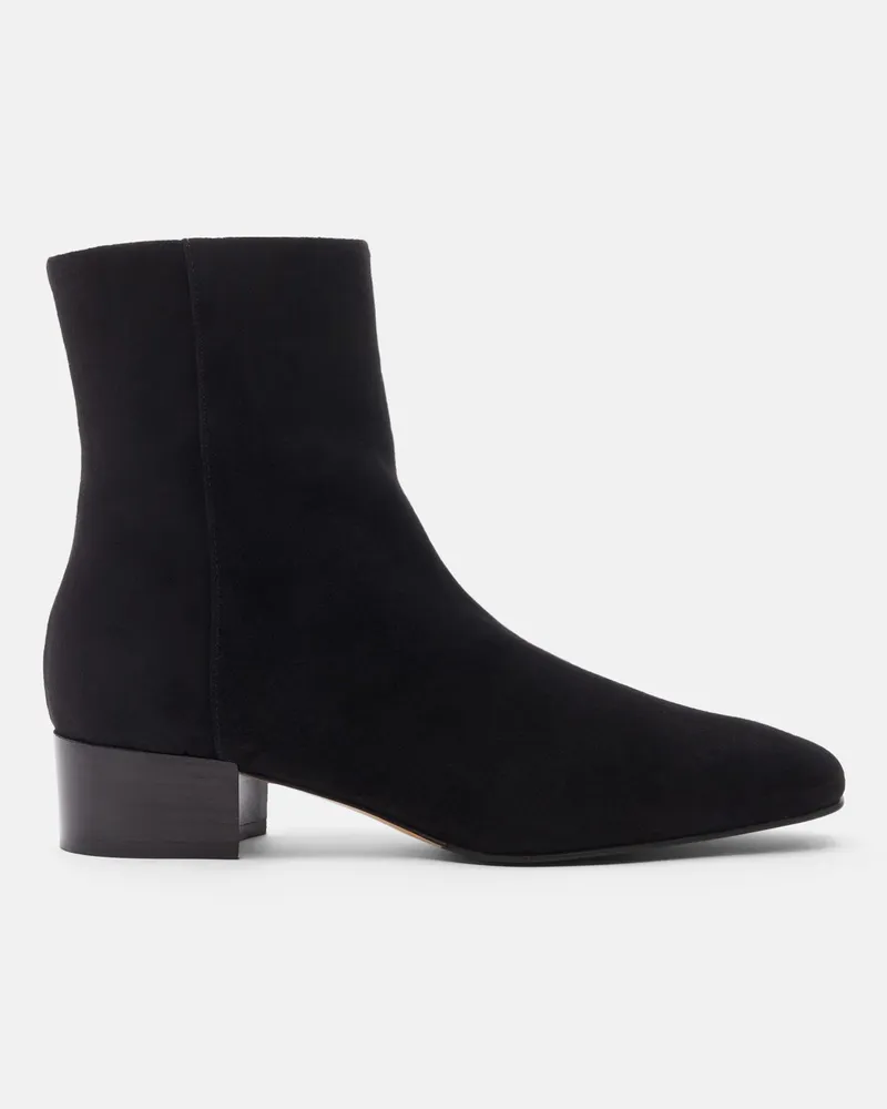 Scarosso Ambra Nera Scamosciata - Frau Boots Schwarz - Veloursleder Schwarz