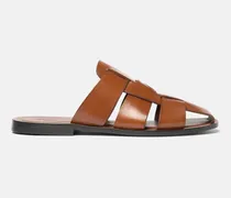 Perseo Cognac - Mann Mules Natur – Kalbsleder