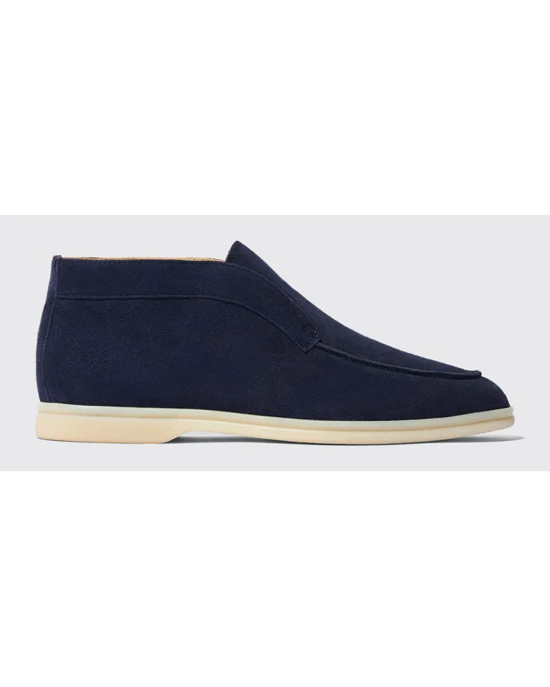 Scarosso Leonardo Blau Veloursleder Blau