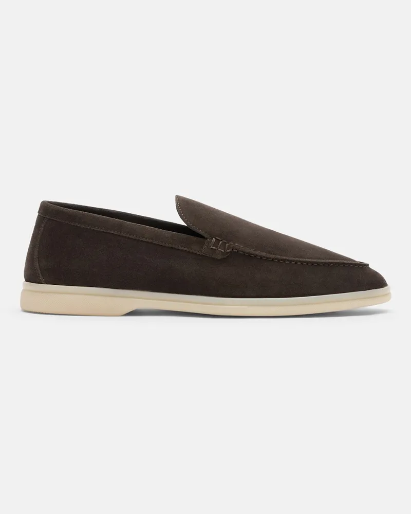 Scarosso Ludovico Moro Scamosciato - Mann Loafers Braun - Veloursleder Braun
