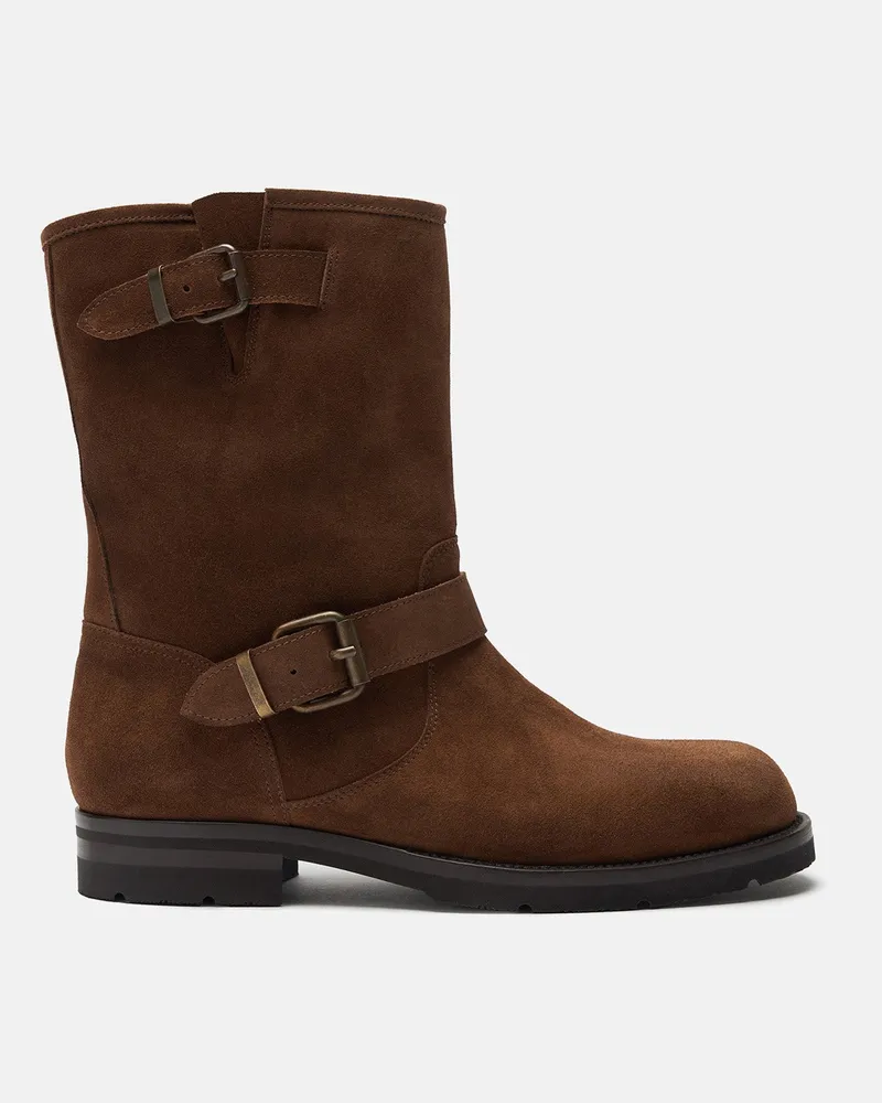 Scarosso Kurt Braun Veloursleder - Mann Boots Braun - Veloursleder Braun