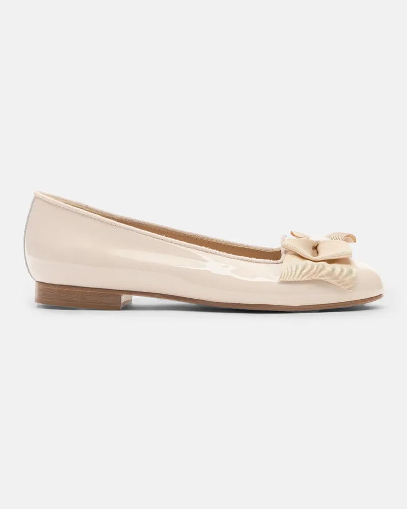Scarosso Cloe Nude - Frau Flats Nude - Lackleder Nude