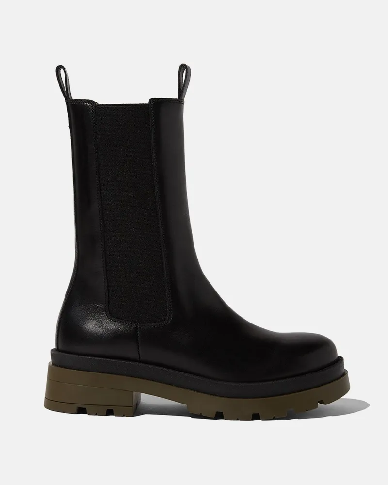 Scarosso Kim Green Edit - Frau Chelsea Boots Grün - Kalbsleder Grün