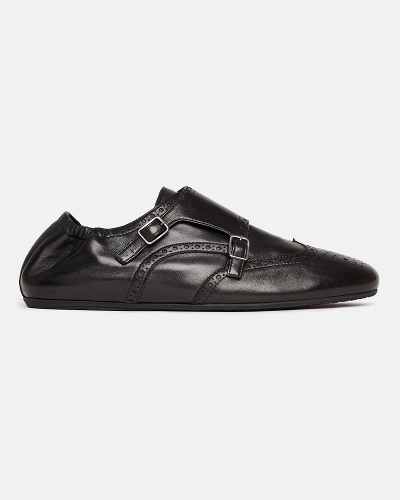 Scarosso Johnny Black - Mann Monk Schuhe Schwarz - Kalbsleder Schwarz