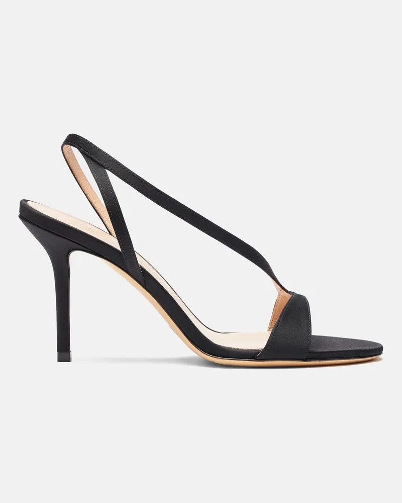 Scarosso Paula Schwarz Satin  - Frau Last Chance Schwarz - Seide Schwarz