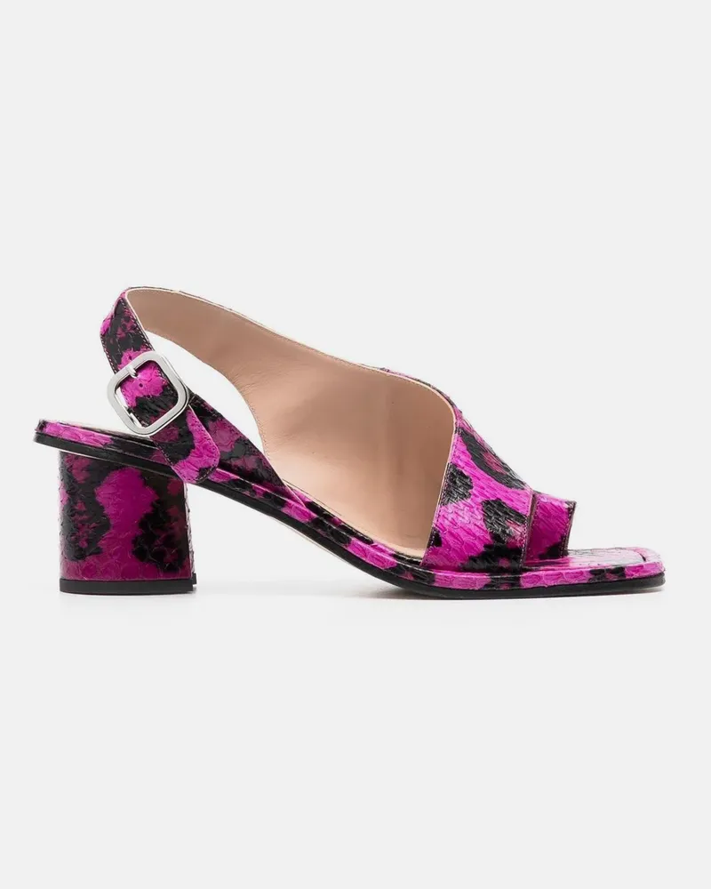 Scarosso Jill Fuchsia Elaphe - Frau Sandalen Pink - Elapheleder Pink