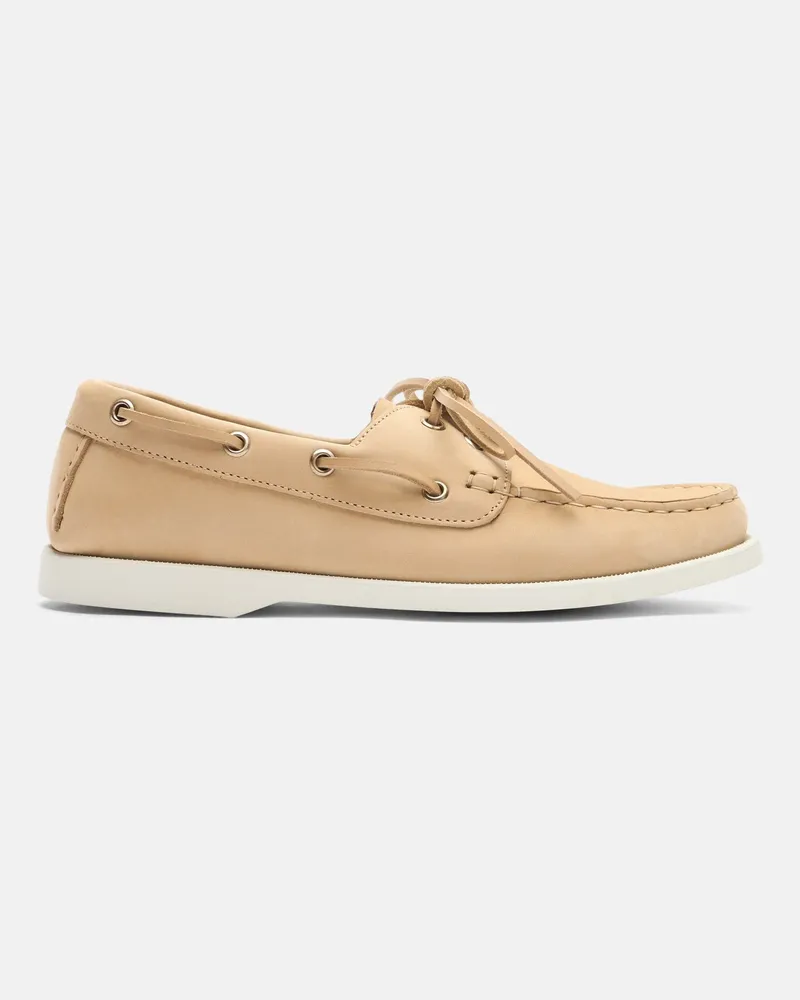 Scarosso Oprah Beige Nubuck - Frau Bootsschuhe Beige - Nubuk Beige