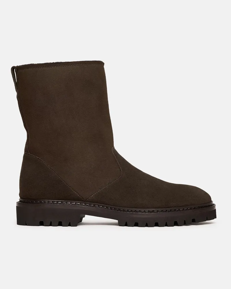Scarosso Paul Dark Brown Suede - Mann Boots Dunkelbraun - Veloursleder Dunkelbraun