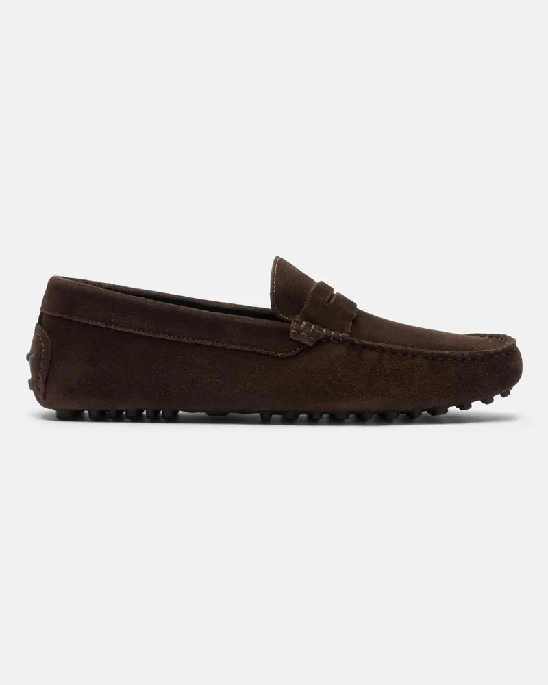 Scarosso Michael Brown Suede - Mann Mokassins Braun - Wildleder Braun