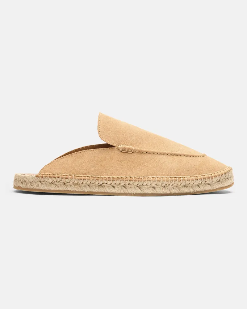 Scarosso Manuel Beige Suede - Mann Espadrilles Beige - Veloursleder Beige