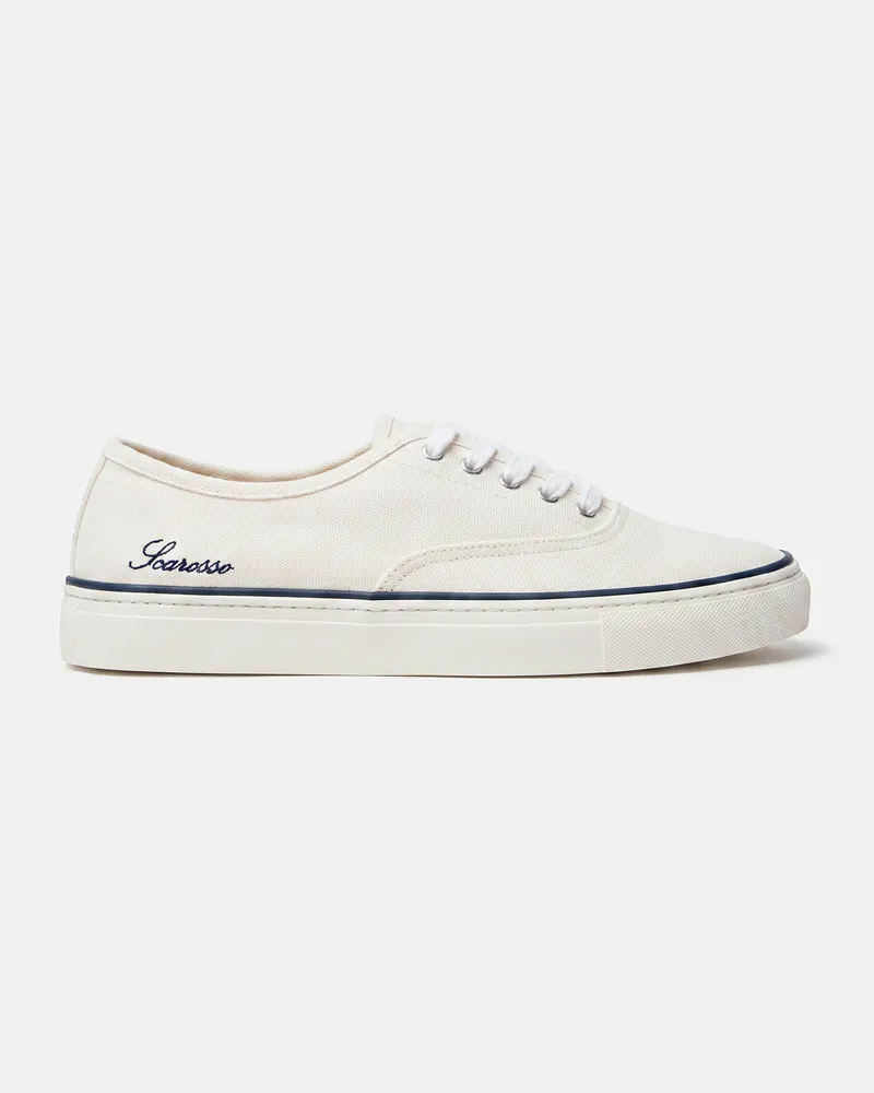 Scarosso Sirio White - Mann Sneakers Weiß - Baumwolle Weiß