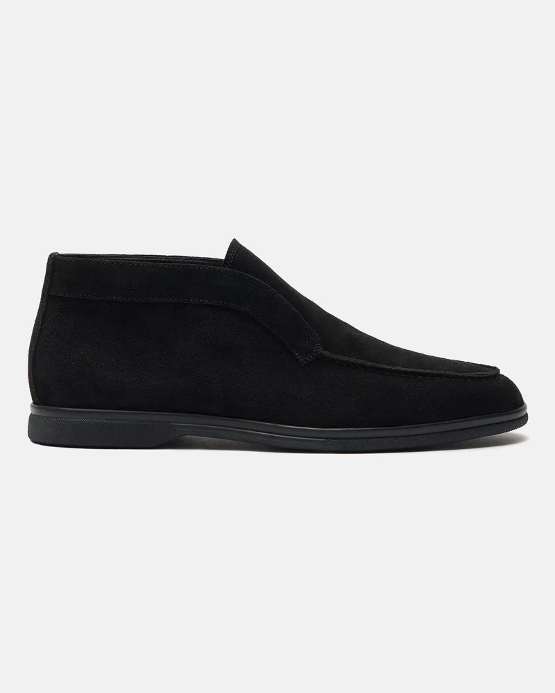 Scarosso Leonardo Schwarz Veloursleder - Mann Boots Schwarz - Veloursleder Schwarz