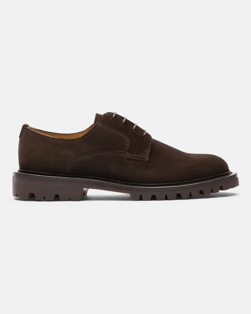 Scarosso Wooster Iii Brown Suede - Mann Derbies Braun - Veloursleder Braun