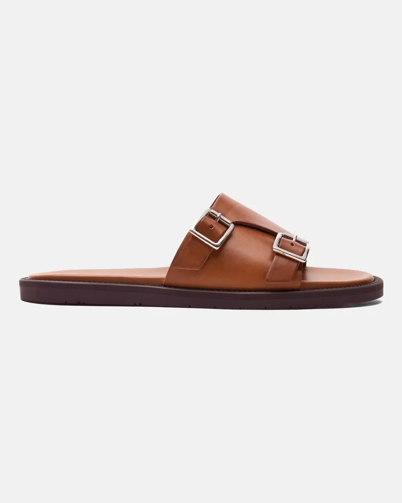 Scarosso Costantino Cognac - Mann Sandalen Cognac - Kalbsleder Cognac