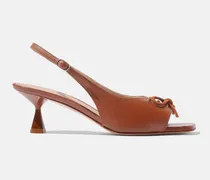 Bella Chestnut - Frau High Heels Kastanienbraun - Kalbsleder