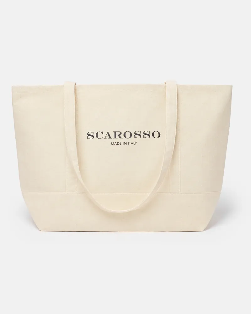 Scarosso Tote Bag -  Taschen Ecru - Baumwolle Ecru